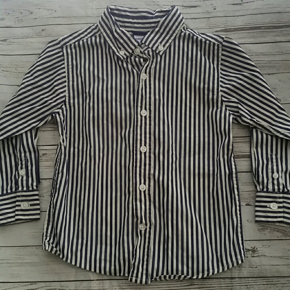 GYMBOREE STRIPED SHIRT Boys Size XS 3-4